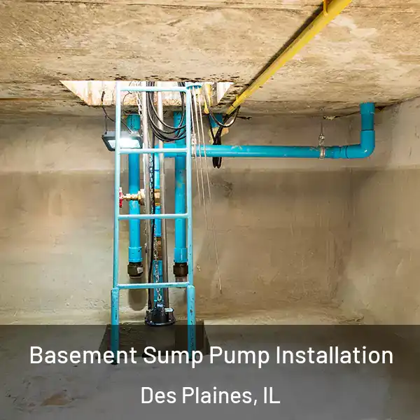  Basement Sump Pump Installation Des Plaines, IL